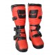 Botas cross criança vermelho