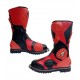 Botas cross criança vermelho