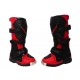 Botas cross criança vermelho