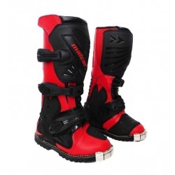 Botas cross criança vermelho