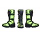 Botas cross amarelo fluor