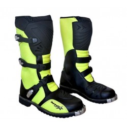 Botas cross amarelo fluor