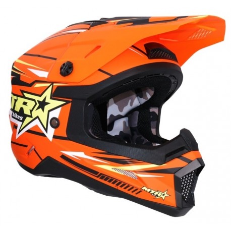 Capacete Shiro MTR MX-308 Laranja